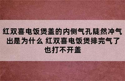 红双喜电饭煲盖的内侧气孔陡然冲气出是为什么 红双喜电饭煲排完气了也打不开盖